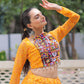 Lorenvalley Fashion Yellow Faux Georgette Bandhej Print with Gotta Patti Lace Work Lehenga Choli | Swadesiicart
