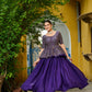 Lorenvalley Fashion Purple Fendy Silk Plain Lehenga with Embroidered work Choli | Swadesiicart