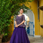 Lorenvalley Fashion Purple Fendy Silk Plain Lehenga with Embroidered work Choli | Swadesiicart