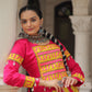 Lorenvalley Fashion Multicolor Roman Silk with attractive combination of Mirror lace embellished work Lehenga Choli | Swadesiicart