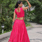 Lorenvalley Fashion Pink Roman Silk with Attractive Gota-Patti Lace Lehenga Choli | Swadesiicart