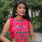 Lorenvalley Fashion Pink Roman Silk with Attractive Gota-Patti Lace Lehenga Choli | Swadesiicart