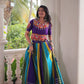 Lorenvalley Fashion Multicolor Roman Silk with Attractive Colour Combination Roman Fabric Gota Lace work Lehenga Choli | Swadesiicart