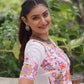 Lorenvalley Fashion White Rayon with Kutchi Gamthi Embroidered Thread Work Gown | Swadesiicart