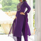 Kalini Floral Embroidered Mandarin Collar Regular Mirror Work Kurta & Trousers & Dupatta - Swadesiicart
