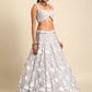 House of Panchhi Mauve Chinon Sequins and Zarkan embroidery Lehenga choli & Dupatta | Swadesiicart
