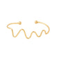 NVR Women Gold-Polished Adjustable Kada Bracelet - Swadesiicart