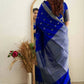 DEIANA'S Beautiful Designer Golden zari Soft Lichi Silk Saree - Royal Blue - Swadesiicart
