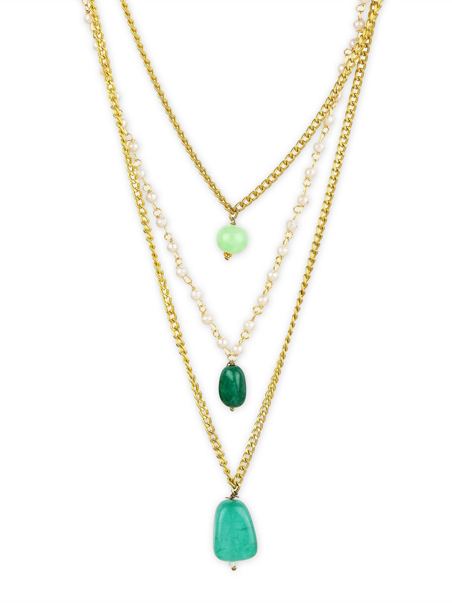 Women's Gold-Polished Chain - Ruby Raang | Swadesiicart