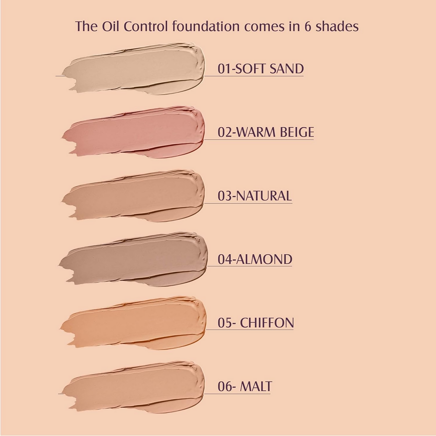 Glam21 Oil Control Hydrating Foundation - 02 Warm Beige - Swadesiicart