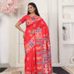 Shree Shyam Fashion Silk Blend Red Saree