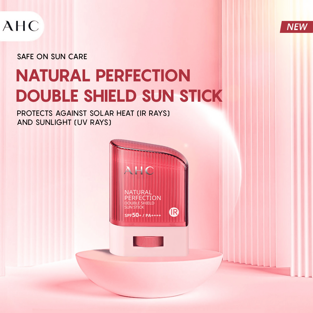 AHC Natural Perfection Double Shield Sun Stick With SPF 50+ & PA++++ - Korean Skincare | Swadesiicart