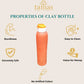 Tamas Handmade & Eco-Friendly Earthen Carry Water Bottle With Sipper Cap - Swadesiicart