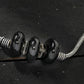 Mominos Fashion Kamal Johar Oxidised Plain Silver With Black Beads Anklets | Swadesiicart