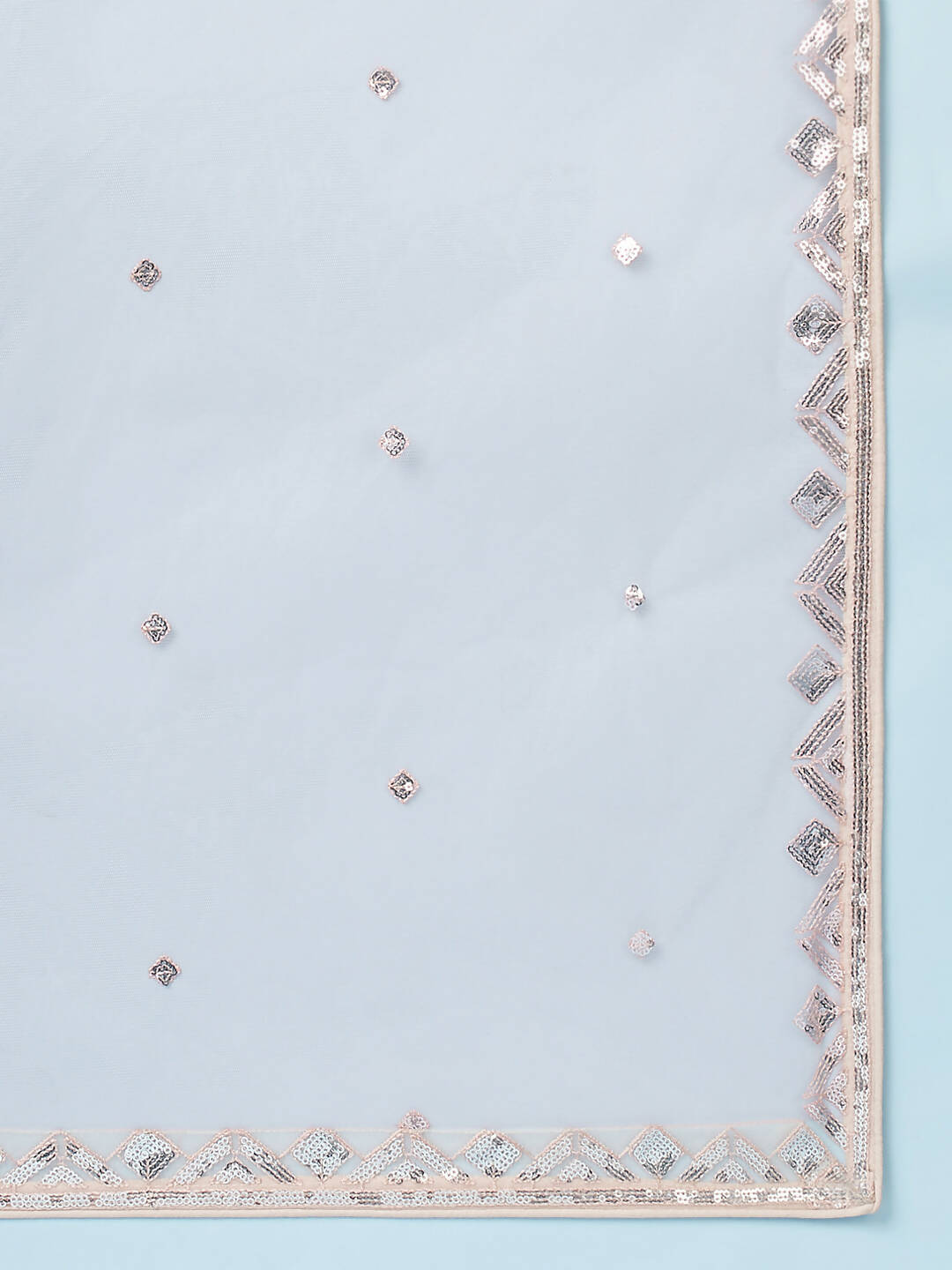 House of Panchhi Peach Net Gotapatti Work Lehenga & Blouse, Dupatta | Swadesiicart