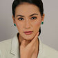 stone stud (Light green ) - Ruby Raang - Swadesiicart