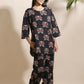 Breathables Abstract Black Cotton Co-Ord Set
