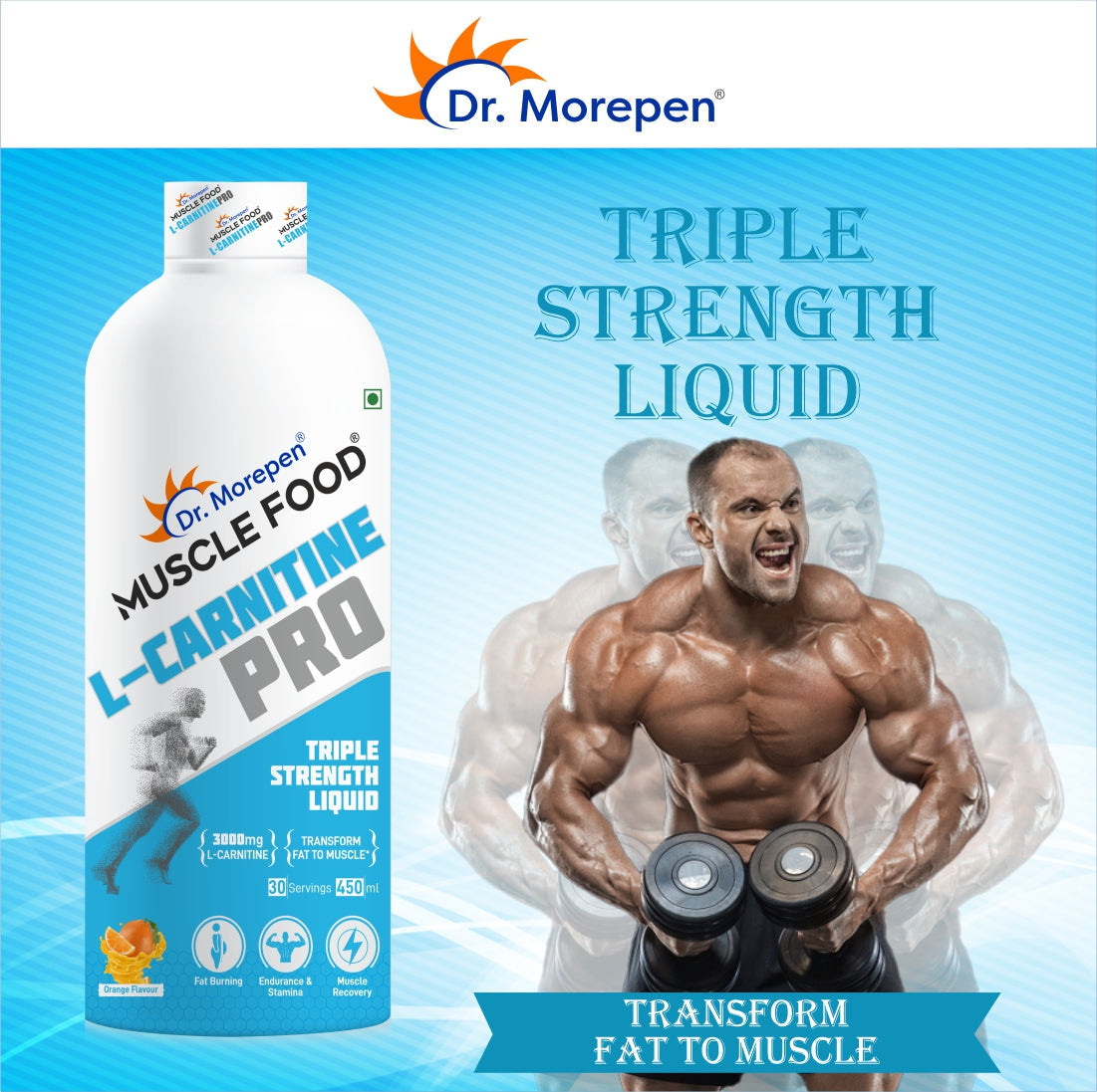 Dr Morpen L-Carnitine Pro Orange | Swadesiicart