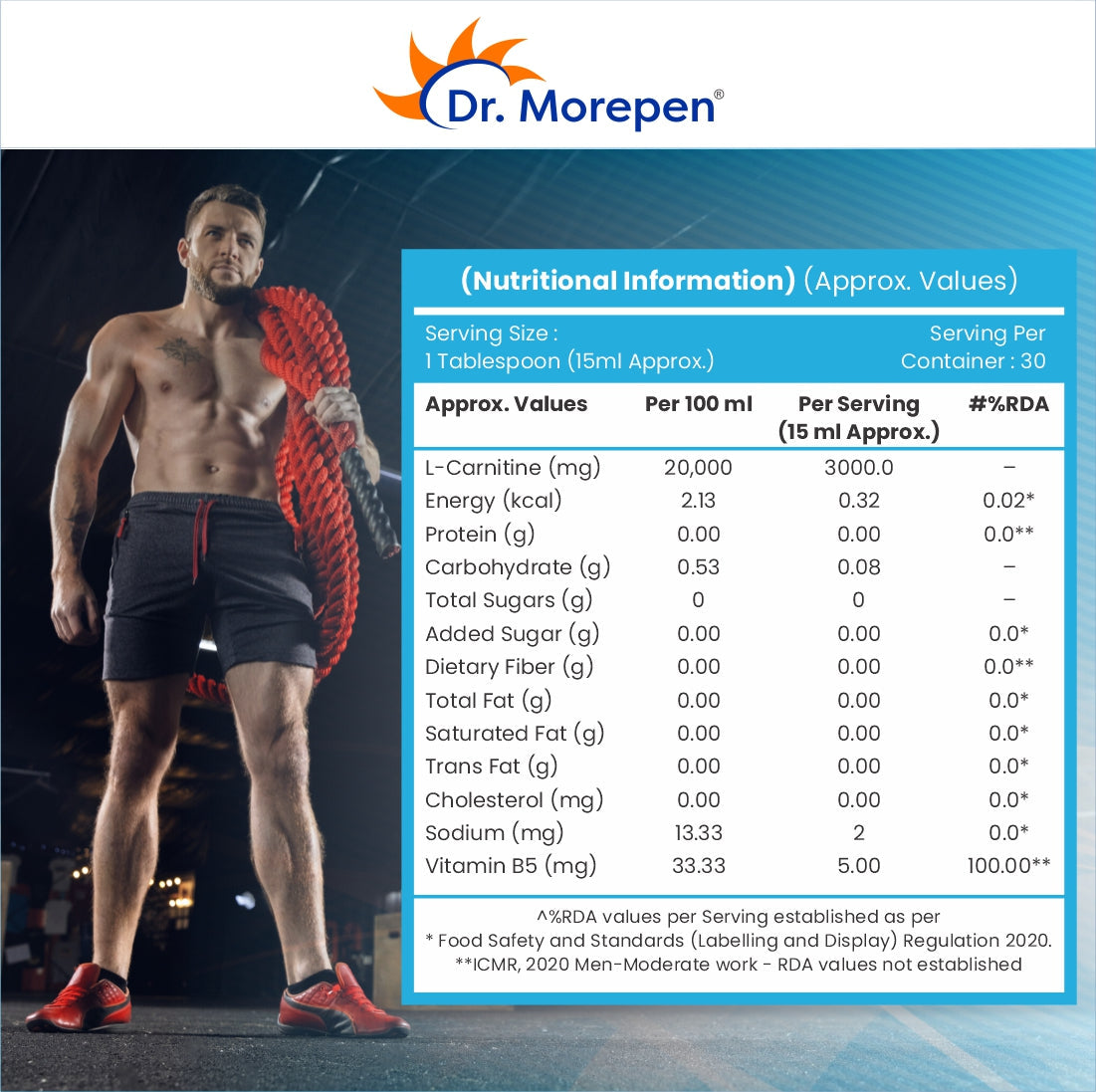 Dr Morpen L-Carnitine Pro Orange | Swadesiicart