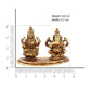 Estele Gold-Polished Goddess Laxmi & Lord Ganapati Idol for Pooja & Car Decor - Swadesiicart