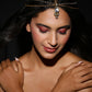 Gold-Polished Kundan Mathapatti - Ruby Raang | Swadesiicart