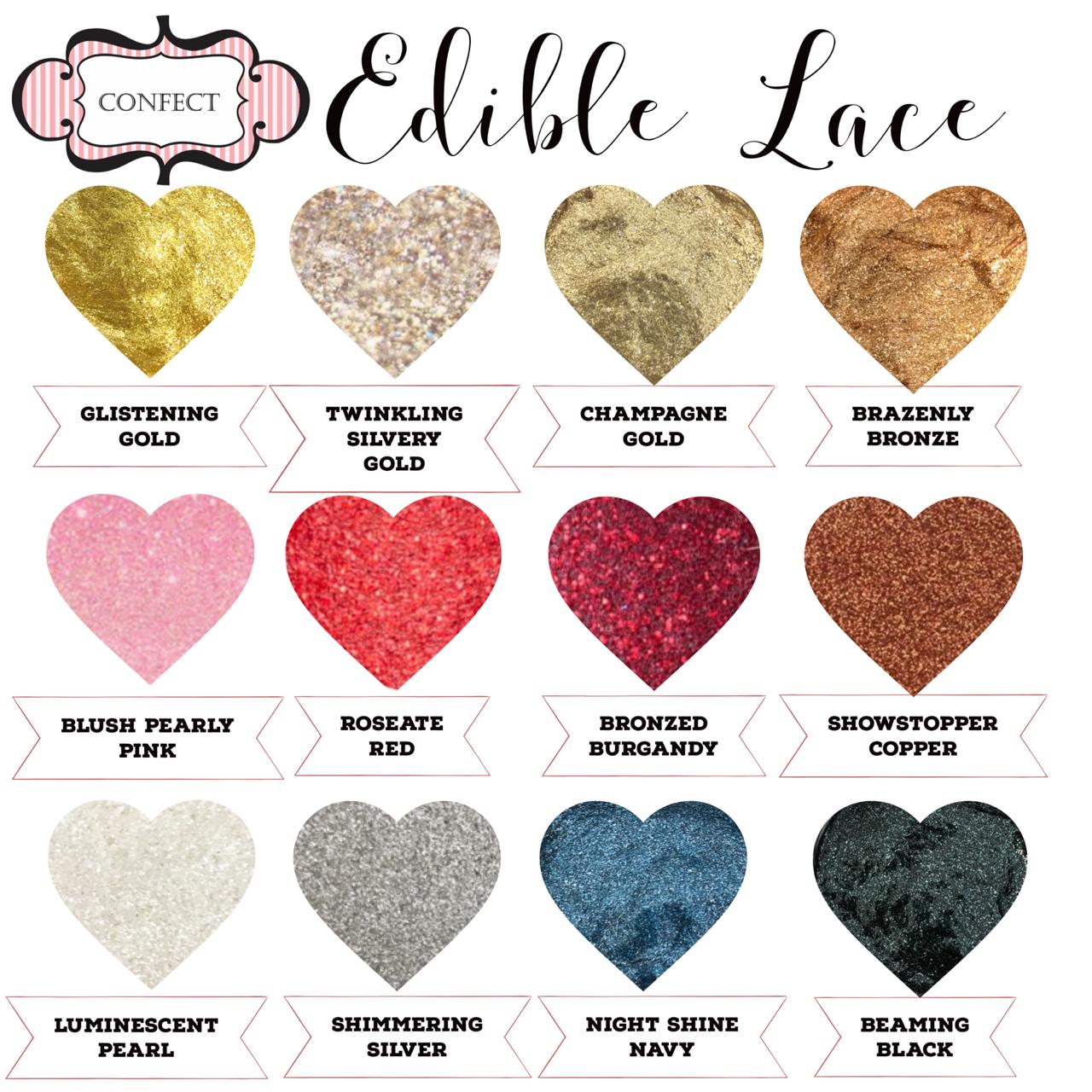 Confect Blush Pearly Pink | Edible Lace