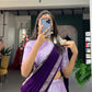 Lorenvalley Lavender Jacquard Silk Weaving Work Lehenga Choli with Dupatta | Swadesiicart