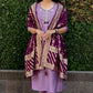 Lorenvalley Fashion Lavender Roman Silk Hand Work Kurta Pant with Dupatta - Swadesiicart