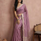Anaita Lavender Cotton Saree With Blouse