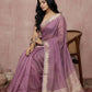 Anaita Lavender Cotton Saree With Blouse