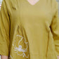Miravan Women's Mehandi Solid Co-Ord Set - Swadesiicart