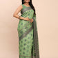 Shree Shyam Fashion Linen Cotton Green Saree