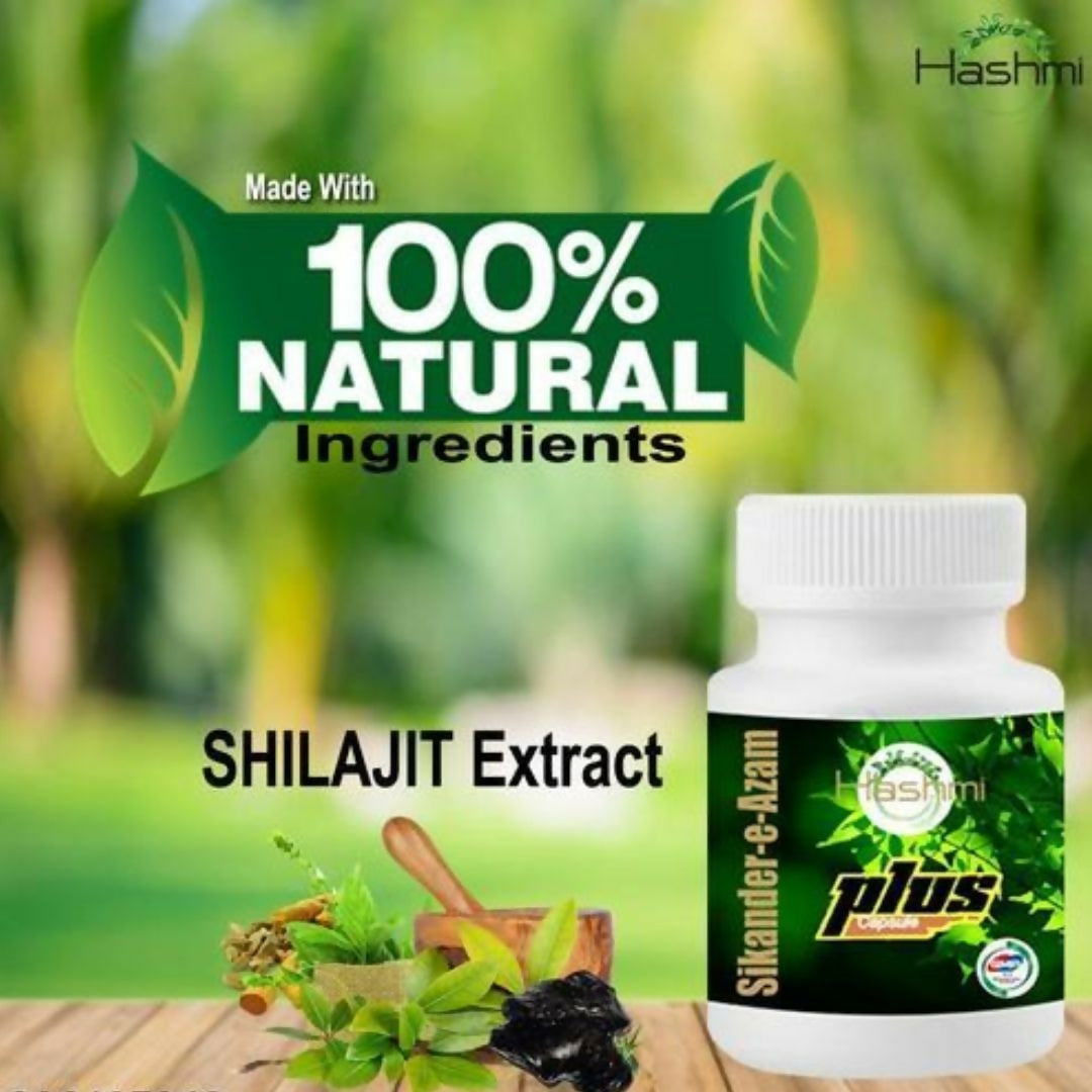 Hashmi Sikander-E-Azam Plus Capsule – May Support Men's Wellness & Vitality - Swadesiicart