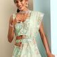 House of Panchhi Sea Green Net Sequins and Zarkan embroidery Lehenga choli & Dupatta | Swadesiicart