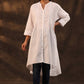 Juniper Women's White Cambric High-Low Tunic | Swadesiicart