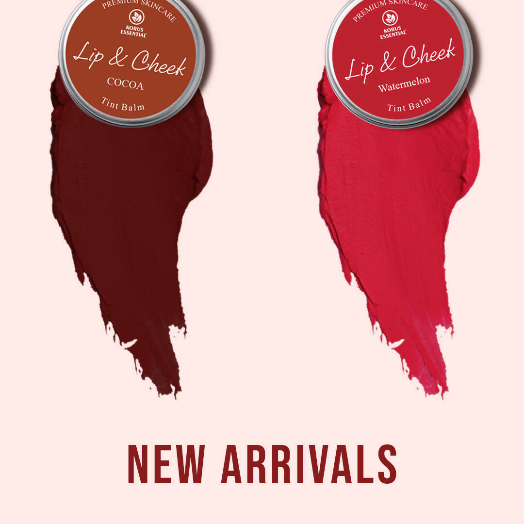 Korus Essential Cocoa Lip & Cheek Tint Balm - Swadesiicart