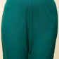 FIORRA Women's Teal Blue Crepe A-Line Kurta Pant with Dupatta - Swadesiicart