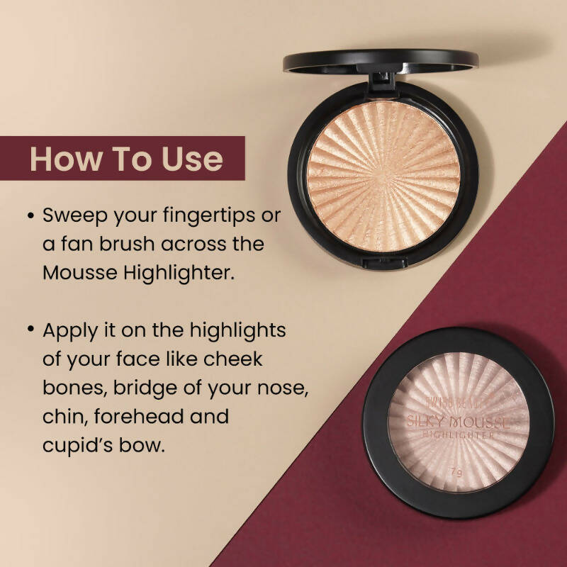 Swiss Beauty Silky Mousse Highlighter With Shimmery Finish - 02 Rasberry | Swadesiicart
