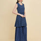 Designer Stylish Blue cotton Stitched Suit With Dupatta - Tanisha | Swadesiicart