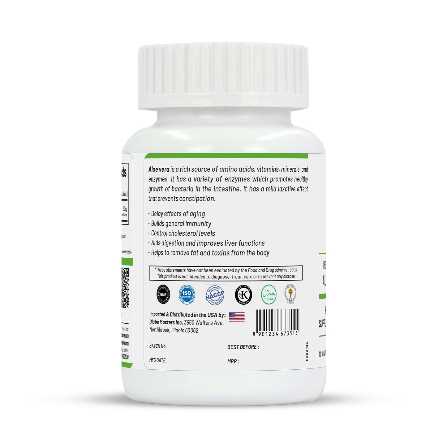 Life Aveda Premium Aloe Vera Capsules - Swadesiicart