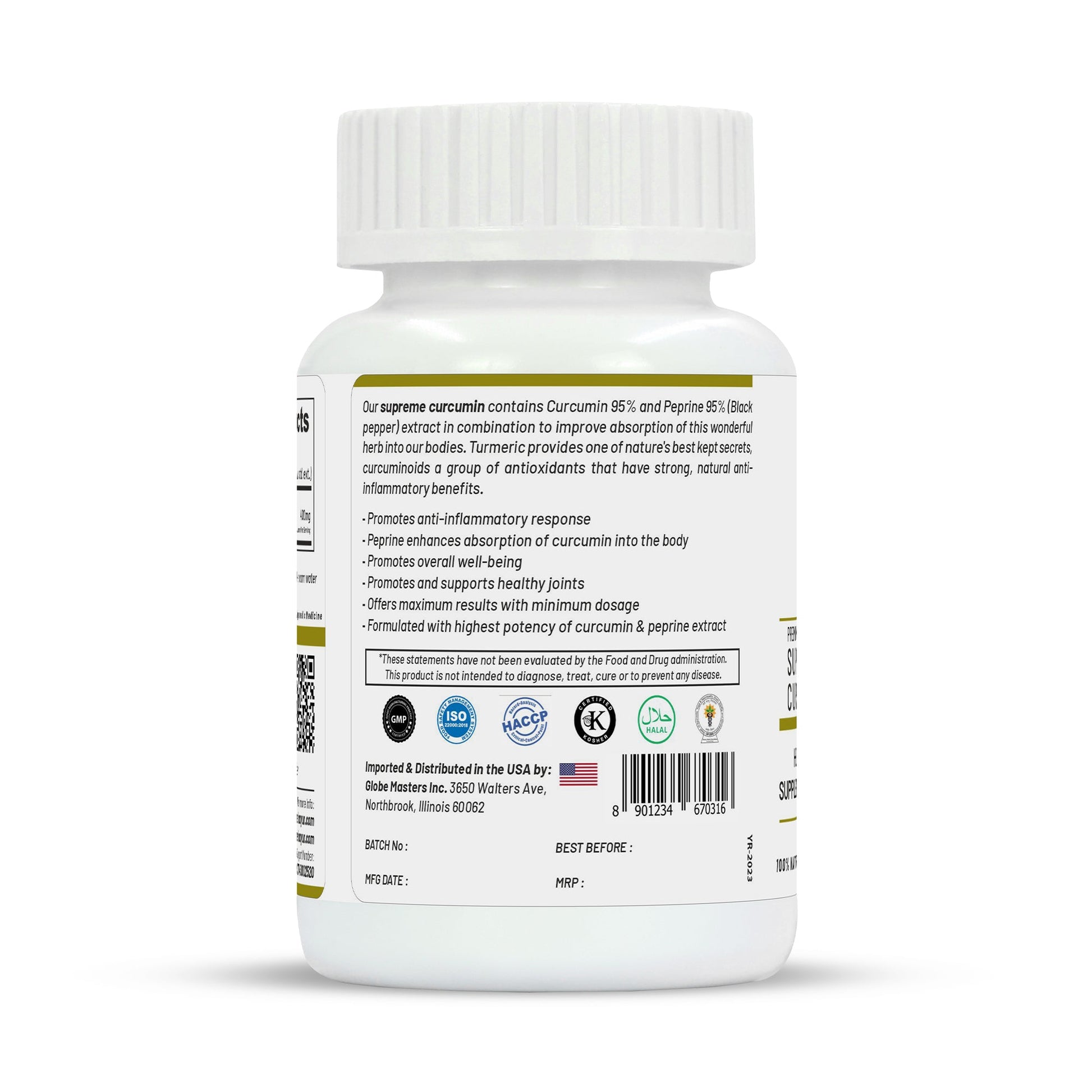 Life Aveda Premium Supreme Curcumin Capsules - Swadesiicart