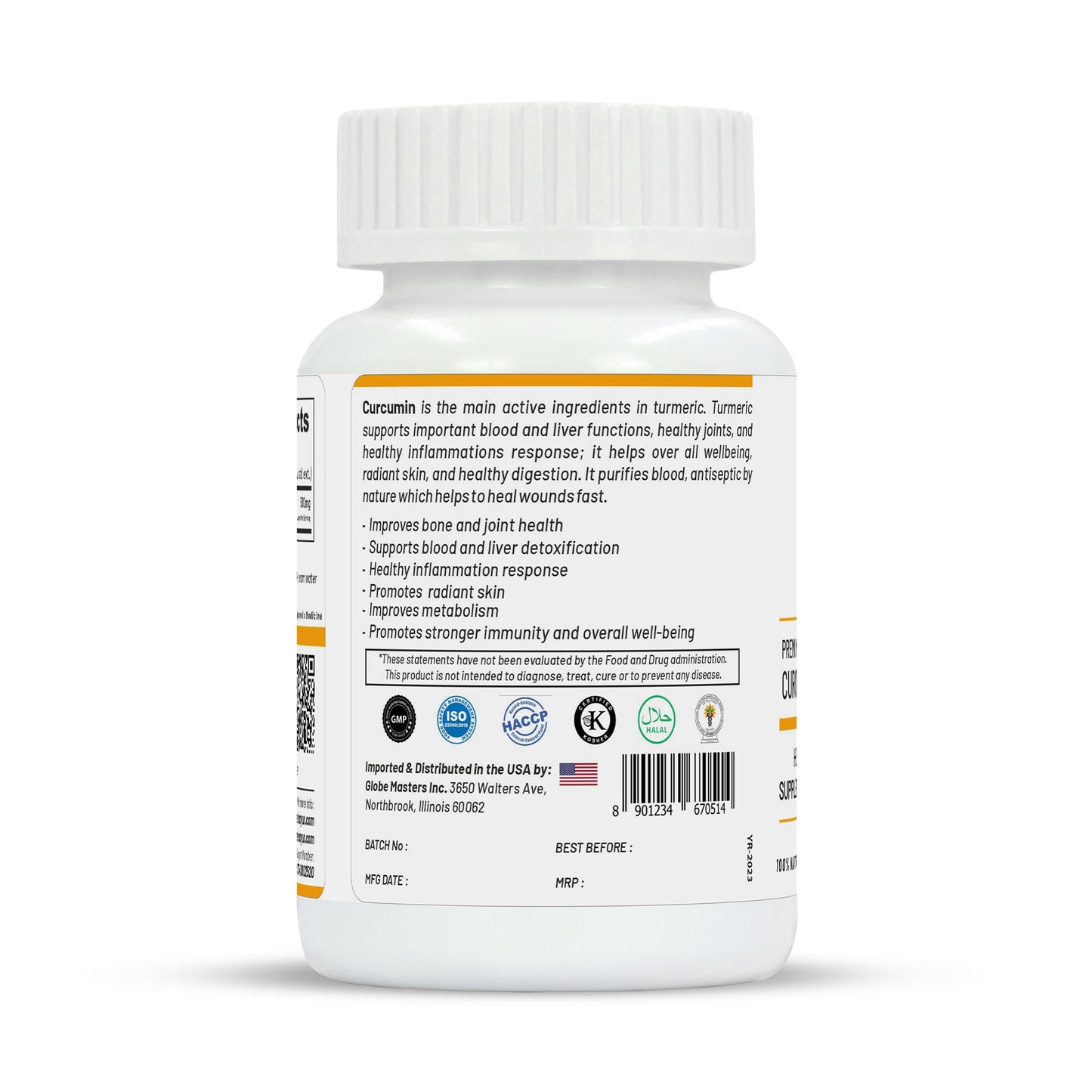 Life Aveda Premium Curcumin 95% Capsules - Swadesiicart