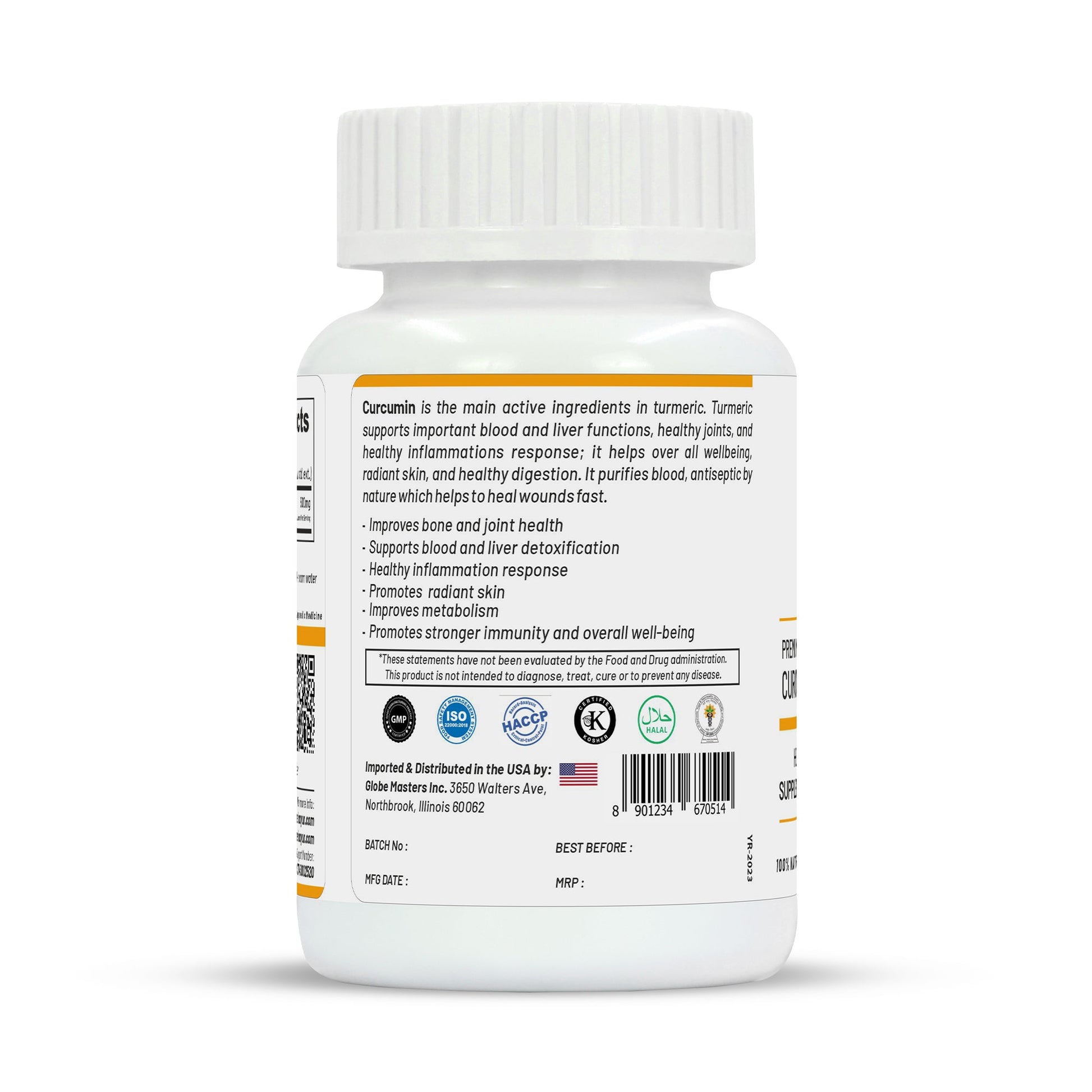 Life Aveda Premium Curcumin 95% Capsules - Swadesiicart