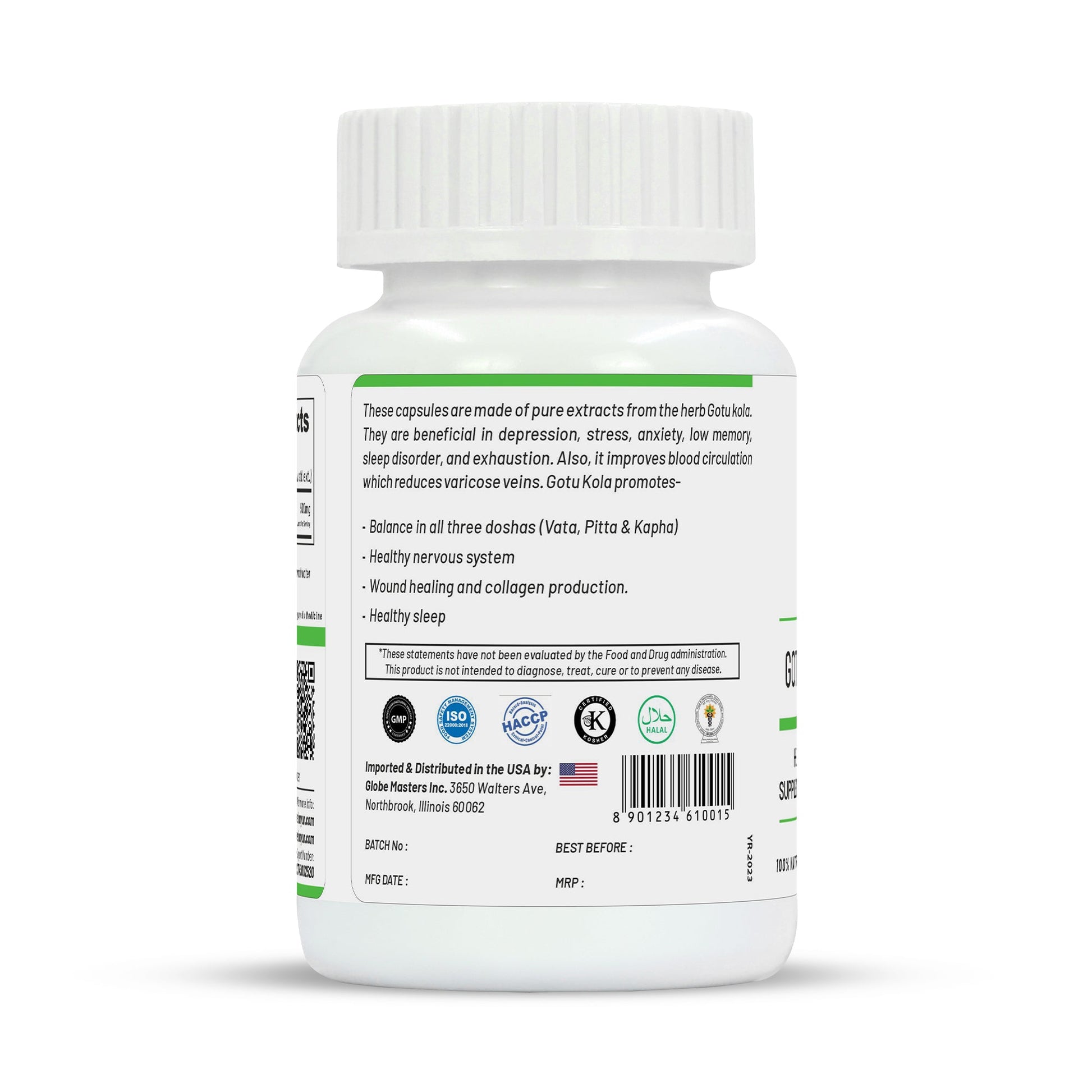 Life Aveda Gotu Kola Capsules - Swadesiicart