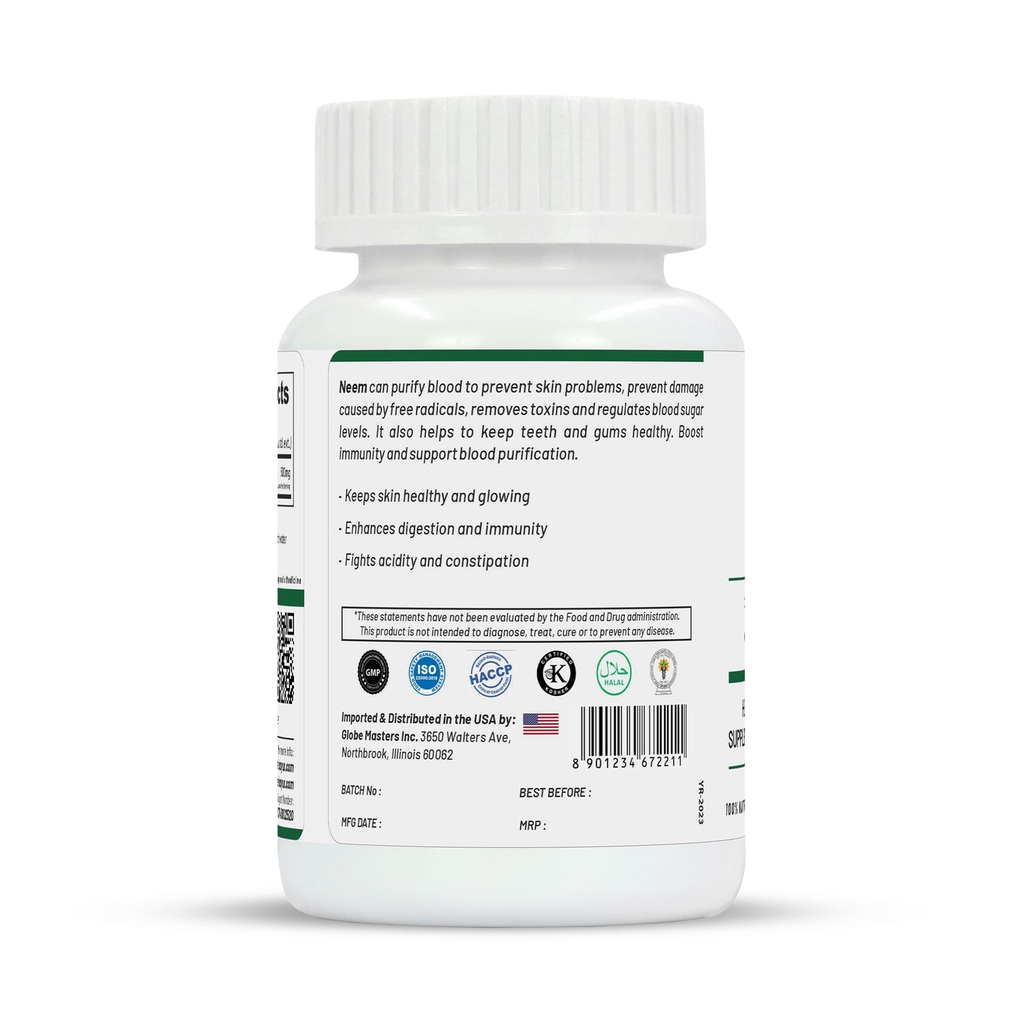 Life Aveda Premium Neem Capsules - Swadesiicart