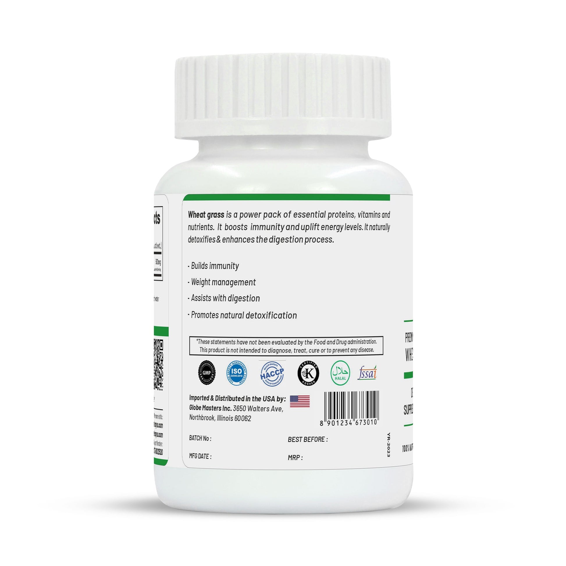 Life Aveda Premium Wheat Grass Capsules - Swadesiicart