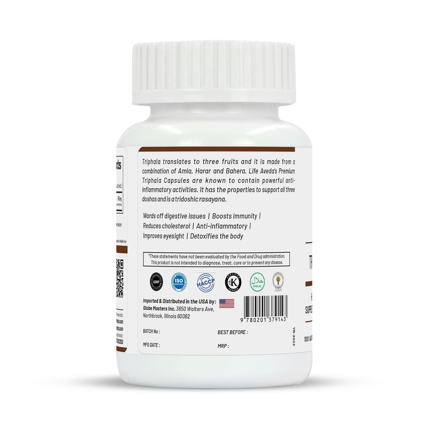 Life Aveda Triphala Capsules - Swadesiicart