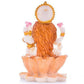 Soni Craft Handmade Poly Resin Lakshmi Ji Sculpture Sitting On Lotus Statue - Swadesiicart