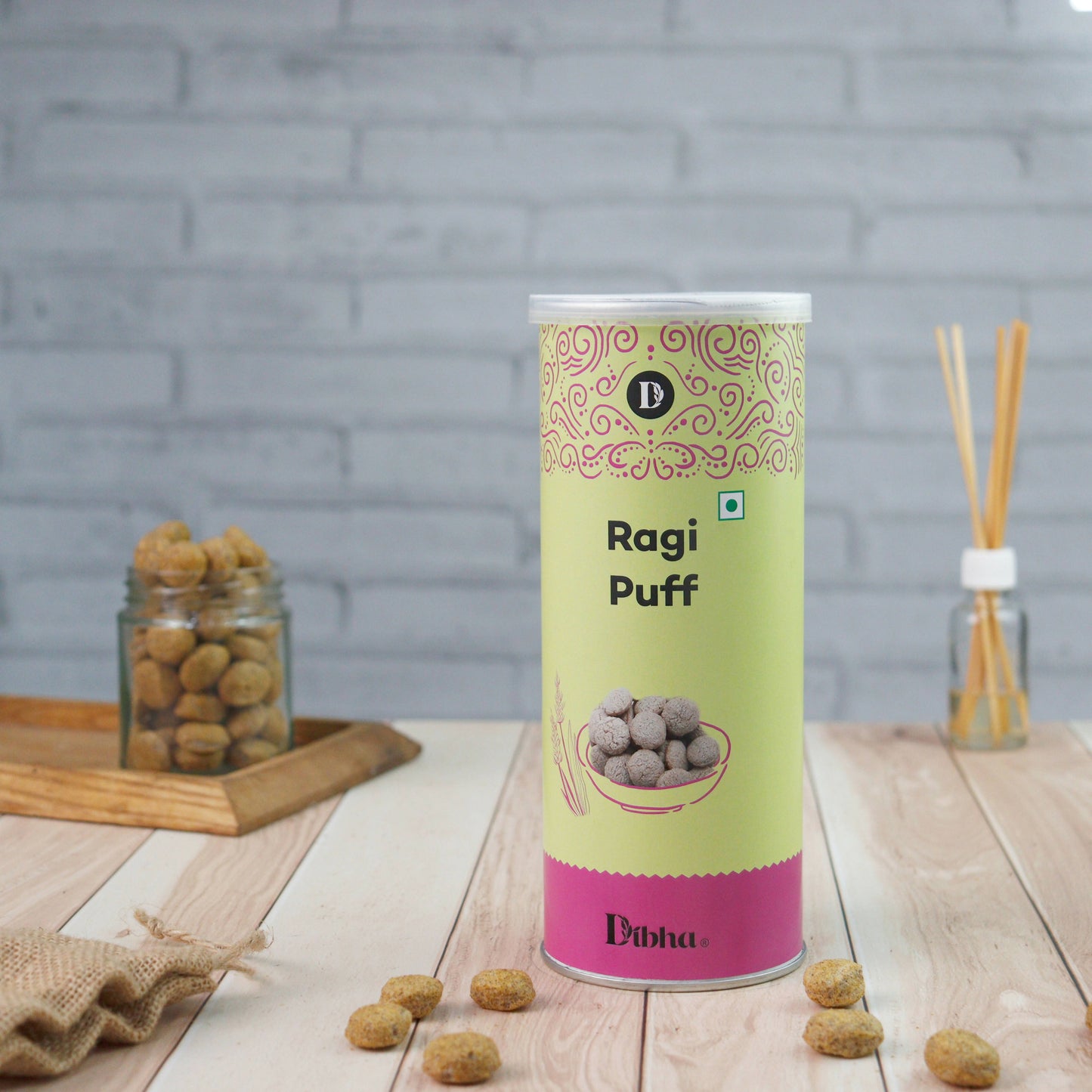 Dibha - Honest Snacking Ragi Puffs - Swadesiicart