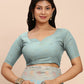 Shree Shyam Fashion Linen Cotton Sky Blue Saree